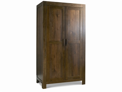 Bentley Designs Lyon Walnut Double Wardrobe Small Single (2