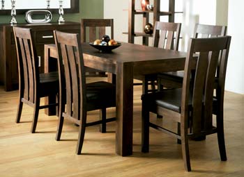 Bentley Designs Lyon Walnut Medium End Extension Dining Table