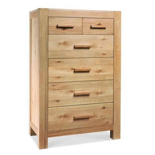 Lyon Washed Oak 4+2 Drawer Chest