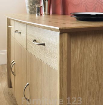 Bentley Designs Modena 3 Drawer 3 Door Sideboard