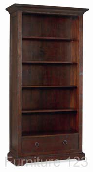 Todela Dark Wide Bookcase