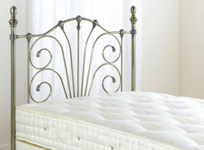 Bentley Double Rebecca Headboard - Nickel