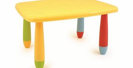 Bentley Kids CHILDRENS CHILDS KIDS PLASTIC MULTI COLOUR RECTANGULAR TABLE DESK