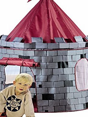 Bentley Kids CHILDRENS KIDS BOYS GREY KNIGHT CASTLE PLAY TENT INDOOR OUTDOOR