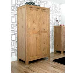 Bentley Lyon Oak 2 Door Wardrobe