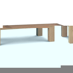 Lyon Oak Rectangular Coffee Table