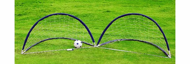 Bentley PAIR OF CHILDRENS KIDS PORTABLE PLASTIC FLEXI FOOTBALL GOALS NET amp; BALL