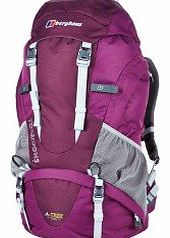 Womens Verden 60 Plus 10 Rucsac - Cherry Ripe/Cerise Noir, One Size