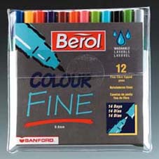 COLOURFINE PEN BLUE CF02