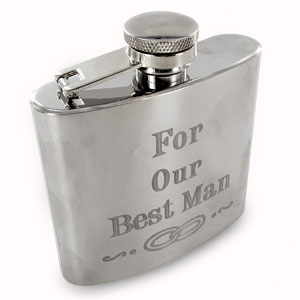 Best Man Hip Flask