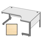 BEST Selling Budget 152.5cm Ergonomic Desk/Right Hand Return-Beech
