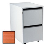 BEST Selling Budget 67cm 2 Drawer Mobile Pedestal-Cherry