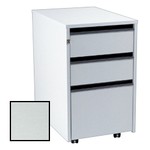 BEST Selling Budget 67cm 3 Drawer Mobile Pedestal-Light Grey