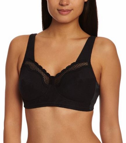 Bestform Lingerie Bestform Womens Cotton Comfort Bra Black 00535BK36C 36C