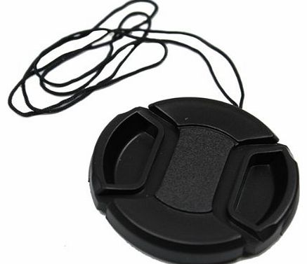 BestOfferBuy 52mm Center Pinch Snap On Lens Cap Cover   Strap Camera Canon Nikon