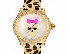 Betsey Johnson Ladies Leopard Print Stone Set