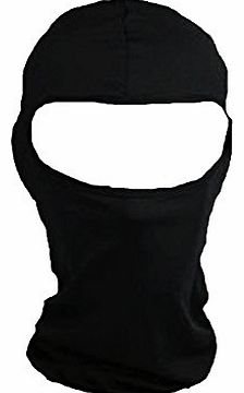 Black Motorcycle Cycling Ski Snowboard Outdoor lycra CS Balaclava Full Face Neck Mask