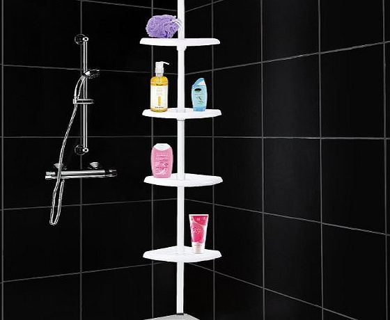 4 Tier Adjustable Shelf Bathroom Organiser