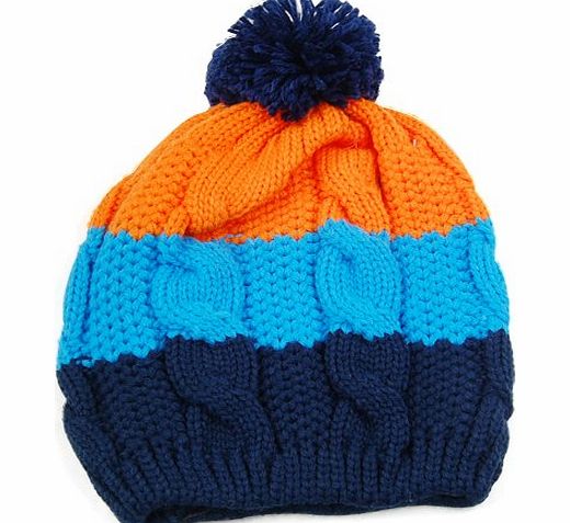 Beyondfashion New Cute Ball Babies Kids Stretchy Warm Winter Cap Hat Beanie Girl Boy (Black)