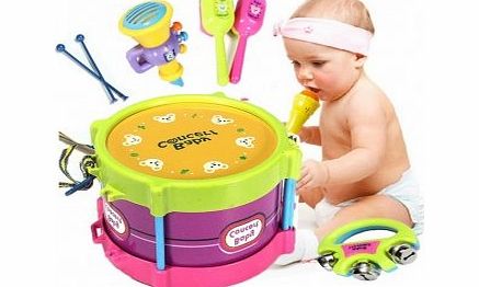 Bheema Baby Two-side Drum Musical Instruments Kids Drum Set Children Toy