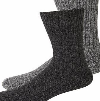 Bhs 2 Pack Boot Socks, Black BR61B21FGRY