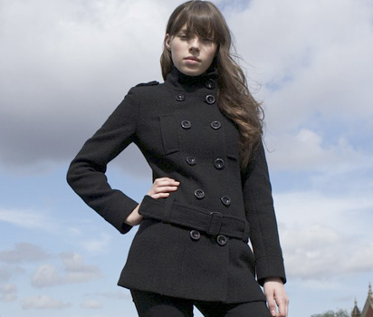 bhs 3/4 length belted coat