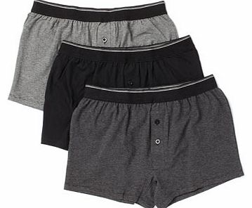 Bhs 3 Pack Black Stripe Trunk, Black BR60T01XBLK