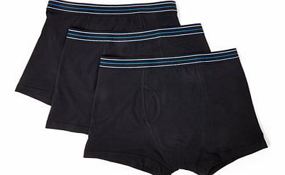 Bhs 3 Pack Black Trunks, Black BR60T01BBLK