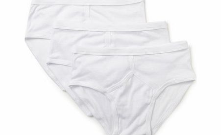 Bhs 3 Pack Value White Briefs, White BR60B02GWHT