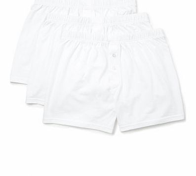 Bhs 3 Pack White Jersey Boxer, White BR60J01EWHT