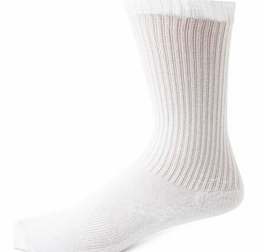 3 Pack White Sport Socks, White BR61S07XWHT