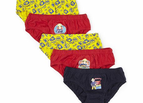 Bhs 5 Pack Boys Fireman Sam Slips, reds 1497356933
