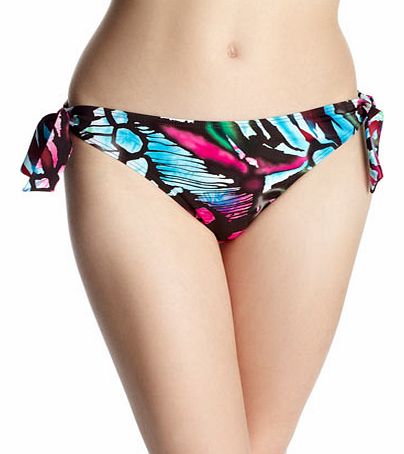 Abstract Printed Bikini Pant, multi pink 274316691