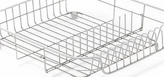 Bhs Addis Stainless Steel Draining Rack, green/white