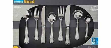 Bhs Amefa Oiginal Bead 44 piece Traditonal cutlery