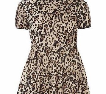 Bhs Animal Leather Look Trim Dress, multi 19130839530