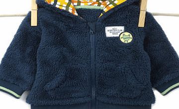 Bhs Baby Boys Navy Borg Dinosaur Hoodie, navy
