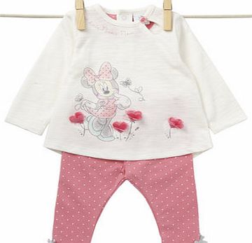 Bhs Baby Girls Disney Minnie Mouse Long Sleeved Top