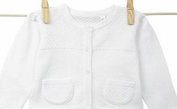 Bhs Baby Girls White Cardigan, white 1589720306