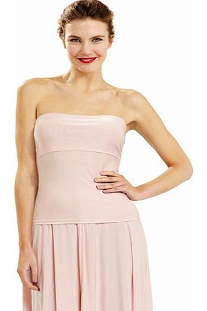 Ballet Pink Twist & Wrap Bandeau, pale pink