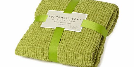 Basket Weave Throw, lime 1850716253