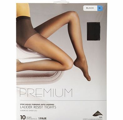 Bhs Black 1 Pack of Premium Ladder Resist 10 Denier