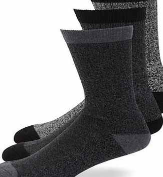 Bhs Black 3 Pack Leisure Socks, Black BR61L01DBLK
