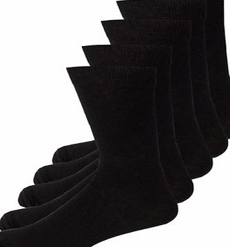Bhs Black 5 Pack Socks, Black BR61W01DBLK