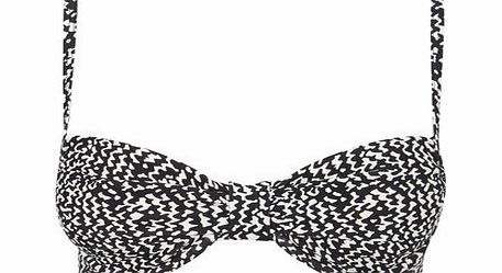 Bhs Black And Ivory Great Value Wave Print