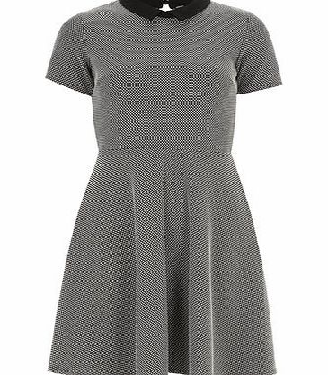 Bhs Black and Ivory Spot Dress, black 19125958513