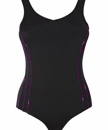 Bhs Black And Pink Mosaic Printside Tape Sport Tummy