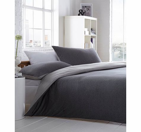 Bhs Black and white fine stripe jersey bedding,