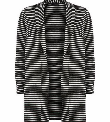 Bhs Black and White Stripe Jacket, black 19126998513