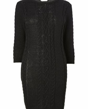 Bhs Black Cable Dress, black 588398513